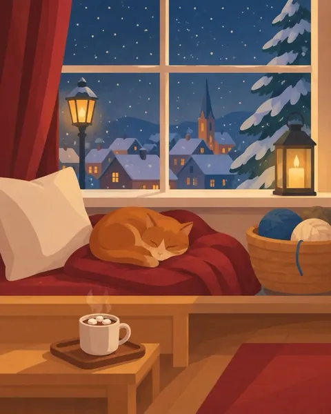 Snowy Window Seat